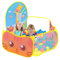 Piscine à Balles Enfant, Ruspela Tente de Jeu Pliable pour Enfants avec Panier de Basket-Ball Jaune Pop Up Intérieur et Extérieur Tente Piscine Balles Pliable 120 x 102 x 74cm