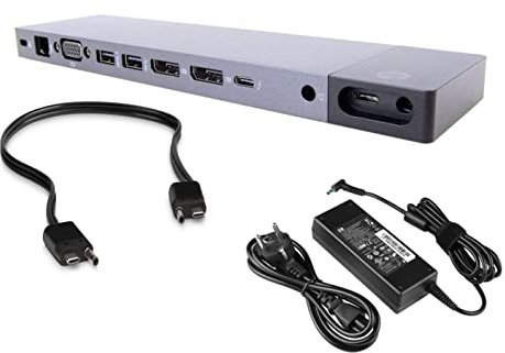 Perfect Case MaryCom HP Elite Thunderbolt 3 Dock HSTNN-CX01 für HP ZBook 15 G3 G4 | 17 G3 G4 | HP EliteBook 725 745 755 G5 | 820 830 850 G5 | 1040 G4 G5 | MIT KABEL | MIT NETZTEIL | (Generalüberholt)
