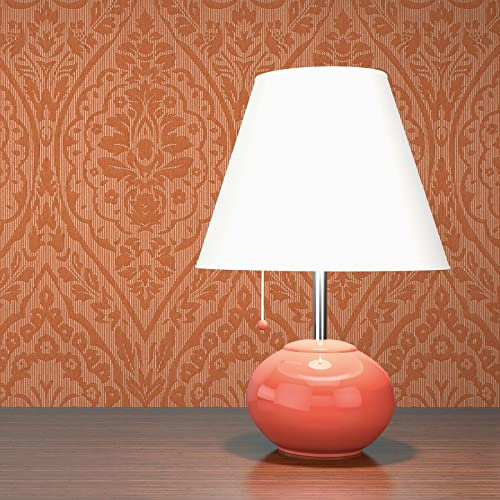 WTD Mantiburi Pierre M1-No.3850 Papier peint intissé Motif rayures Orange