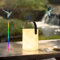 FUYO Outdoor Tischlampe Kabellos Tragbare Mehrfarbiges LED Tischleuchte mit Akku Dimmbar 7 RGB Farben Wiederaufladbare Lampe IP44 wasserfest Tischlampe für Außen Terrasse Garten Schlafzimmer.