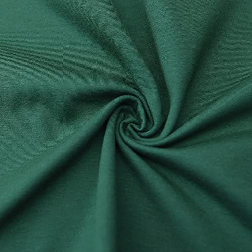 Jersey Stoff Uni - Hochwertiger Baumwolljersey - Meterware, 220g/m², Öko-Tex Standard 100 - Jerseystoffe ab 25 cm Länge Farbe Flaschengrün Tanne