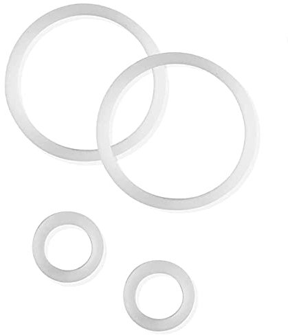 hydro2go ® Ersatzteile für Edelstahl Trinkflaschen - 350ml, 500ml, 1000ml (Dichtungsset Sportdeckel, one-Size)