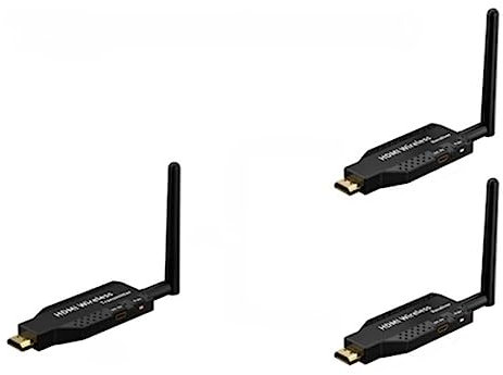 Prolunga HDMI wireless Plug and Play 50M wireless HDMI trasmettitore e 4 ricevitori 1080P HD 5G WiFi per computer portatile alla TV (1 TX a 2 RX)