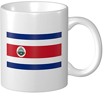 934 Keramik-Tasse 330Ml Costa Rica-Flagge Becher Personalisierte Teetasse Bedruckt Kaffee-Tasse Für Arbeit, Büro, Männer