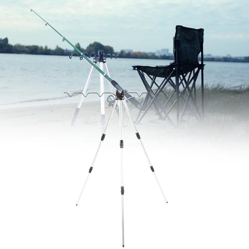 Sea Fishing Tripod - Multifunctional Rod Stand Rest, Pole Rack, Stable and Not Easily Tipped Over, Telescopic Outdoor Support Stand Universal