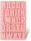 Large Silicone Letter Moulds Non-Stick Biscuit & Chocolate Molds - Soft, Easy Release for Candy, Cake & Concrete