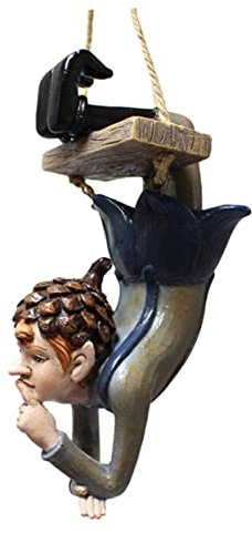 BESPORTBLE 1stück Hängender Elf Anhänger Aus Harz Lustige Gartenfigur Für Garten Dekoration Für Outdoor Party Deko Und Baum Anhänger Lebendige Gartenschmuck Idee