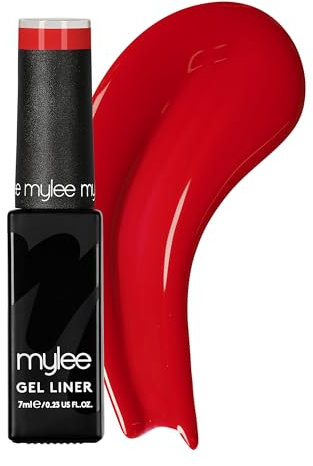 Mylee Liner Gel Nail Polish 7ml [French Cancan] With Built-In Nail Art Brush - UV/LED Soak-Off Nail Art Manicure Pedicure for Professional, Salon & Home Use - Long Lasting & Easy to Apply