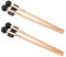VixxNoxx 4 Stück Schlagzeugstöcke Stahlzungentrommel Xylophon Schlägel 9,45 Zoll Gummi Trommel Mallets mit 2 Stück Mallets Halter Holz Percussion-Schlägel