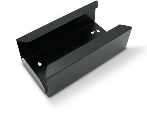 SWAVGO - Handschuhhalter - Handschuhspender für Einmalhandschuhe - mit Wandhalterung (Schwarz)