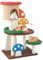 COSTWAY Cat Tree, Multilevel Cat Tower with Scratching Post & Board, Condo, Spring Ball, Mushroom-themed Kitten Activity Centre for Indoor Cats