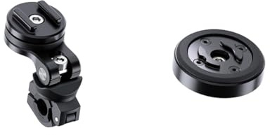 SP CONNECT Mirror Mount Pro & Anti Vibration Module SPC+ Black: Smartphone Halterung für Mopeds oder Motorräder, Spiegelmontage, Aluminium, Schwarz