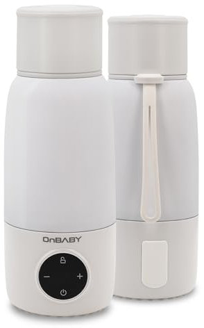 Chauffe-lait intelligent pour bébé d'une capacité de 500 ml, température réglable, chauffe-lait maternel portable et sans fil, chargement USB, idéal pour les voyages et une utilisation quotidienne.