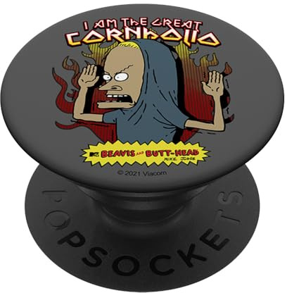 Beavis and Butt-Head I Am The Great Cornholio Flames PopSockets Klebender PopGrip