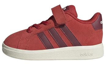 adidas Unisex Baby Grand Court 00s Shoes Infants, Collegiate Red/Collegiate Burgundy/Off White, 25 1/2 EU