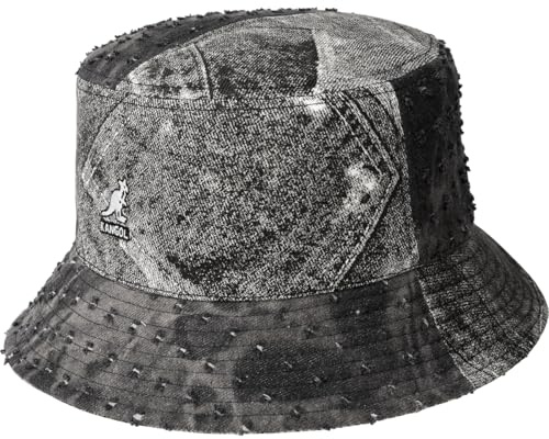 Kangol Denim Mashup Bucket Fishing Hat by Women/Men - Sun Summer Cloth Spring-Summer - XL (60-61 cm) Anthracite