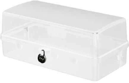 Rainproof Socket Box, Waterproof Plug Box, 6-Outlet Lockable, Electric Car Charging, Cable Cover For Garden & Outdoor Power Protection(1pc/gray), Extension Cord Storage