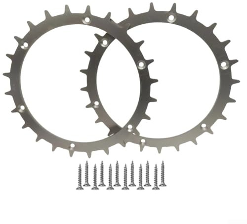 Getdoublerich Anti-Rutsch-Spikes für YARDFORCE 400RI 280R EASYMOW 260, Rasenmäher Roboter Stahlnägel TLYA-02 - Verbesserte Griffigkeit & Stabilität, einfache Montage, 2er-Pack