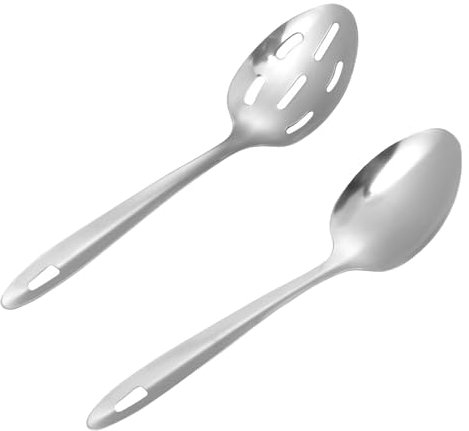 Cooking Spoon, Kitchen Utensils, Slotted Spoons for Cooking, Large Slotted Cooking Spoon, for Frying, Mixing, Serving, Draining, Turning and Stirring.