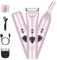 Bikini-Trimmer für Frauen – 3-in-1 schmerzfreier elektrischer Rasierer, Bikini-Trimmer für Schamhaare mit LED-Anzeige, wiederaufladbarer elektrischer Rasierer für Frauen, Keramikklinge Körperrasierer