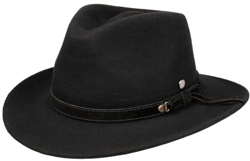 LIERYS Delioca Wollfilz Westernhut Made in Italy Herren Damen Sommer Winter
