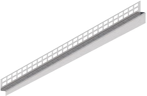 Aquabad Edelstahl Gefälle Wandprofil Clive Wall für begehbare Dusche 160cm, linksversion, Kantenhöhe 12mm