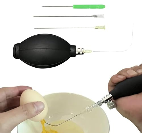 Eiergebläse-Set – Ostereierbohrer, kreativ, handgefertigt, für runde Ornamente, Weihnachten, Schulprojekte, Kinder und Erwachsene