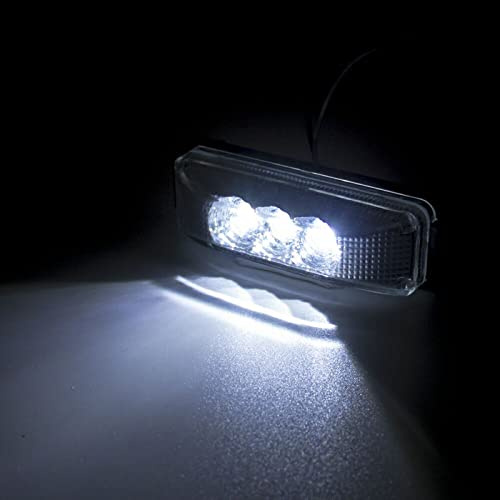 DPIPUBZSZ 12V 24V 3 Seitenmarkierungs-Umrissleuchte Warnsignalanzeige Kotflügel hinten Anhängerlampe RV Pickup LKW Wohnwagen(White)