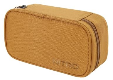 Nitro Pencil Case XL Inkl. Geo Dreieick & Stundenplan, Federmäppchen, Schlampermäppchen, Faulenzer Box, Federmappe, Stifte Etui