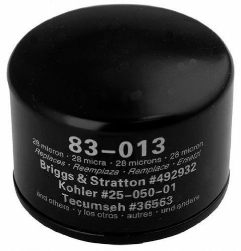 Oregon 83-013 Oil Filter Replaces Briggs & Stratton 492932 John Deere LG492932S, Kohler 25-050-01 28-050-01 Garden, Lawn, Supply, Maintenance