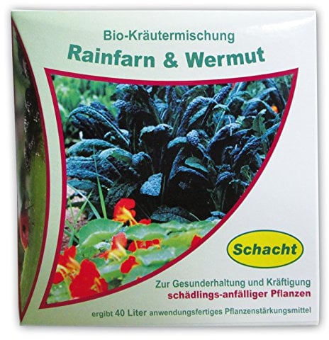 Schacht 1kmschad200 Bio-Kräutermischung Rainfarn & Wermut 200 g Pflanzenstärkungsmittel zur Gesunderhaltung schädlingsanfälliger Pflanzen