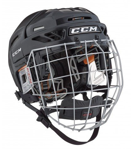 CCM Fitlite 3DS Combo Helm Senior, Größe:S, Farbe:Weiss