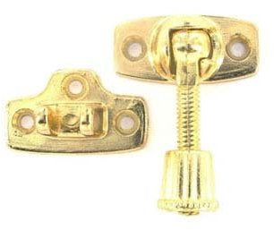 Securit Fensterhalter, für Schiebefenster, aus Messing