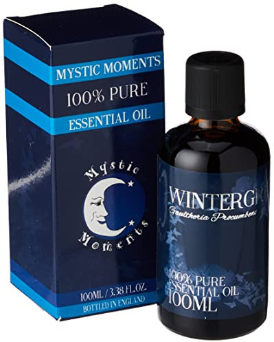 Mystic Moments | Wintergreen ätherisches Öl 100ml - reines und natürliches Öl für Diffusoren, Aromatherapie und Massage -Mischungen veganer GVO -frei