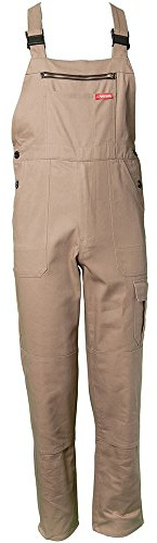 Planam 0176060 BW 290 Cargo-Latzhose, Khaki, Größe 60