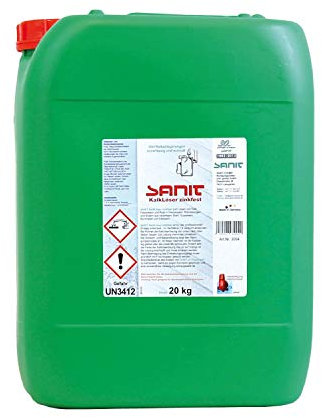 SANIT - KalkLöser - 20kg Kanister - Entkalker - Die schnelle Kraft mit Metallschutz