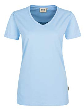 HAKRO Damen Damen V-Shirt Mikralinar® T-Shirt
