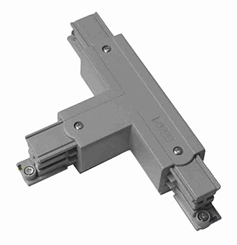 GlobalTrac 3-Phasenstromschiene T-Kupplung Schutzleiter oben/links XTS40 grau silbergrau