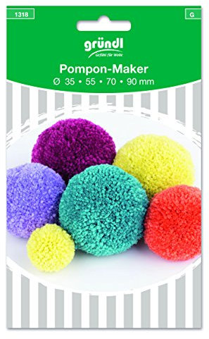 Gründl Pompon-Set, Plastik, Bunt 1318