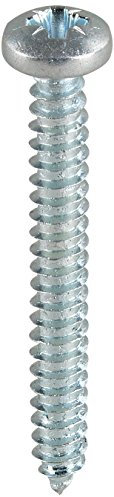 TIMCO Self-Tapping Pan Head Silver Screws - 8 x 1