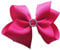 PrettyBoutique 5 Inches Girls Large Rhinestone Grosgrain Hair Bow Alligator Clip (Fuchsia)