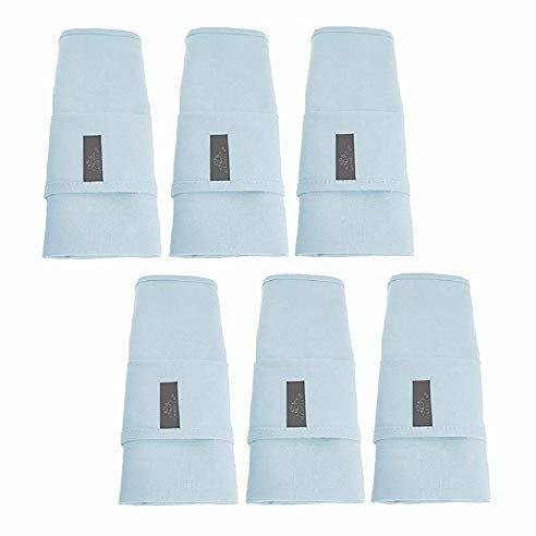 Gariella - 6X Edel Stoff-Servietten in Hell-blau, Himmel-blau, quadratisch, 45 cm x 45 cm, Tisch-Tücher Mundtuch, Mundtücher Six Pack, Waschbar, wiederverwertbar