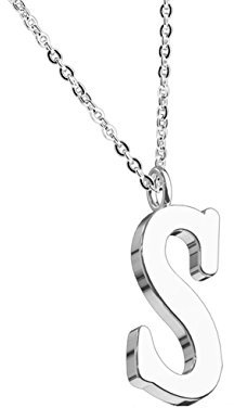 beyoutifulthings Halskette Anhänger BUCHSTABE S INITIALEN Kette Damen-Halskette Schmuck Collier Edelstahl Silber