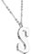 beyoutifulthings Halskette Anhänger BUCHSTABE S INITIALEN Kette Damen-Halskette Schmuck Collier Edelstahl Silber
