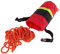 SM SunniMix Juego de Bolsas de Cuerda de Polipropileno de Rescate Flotante para Kayak de Rescate - 31 Metros de Cuerda Reflectante Rojo Negro
