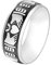 KnSam Herrenring Breit Silber Ring Herren Edelstahl Claddagh Silber Ring