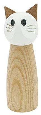 Peterson Housewares Salz- oder Pfeffermühle für Katzen, Holz, Gewürzmühle