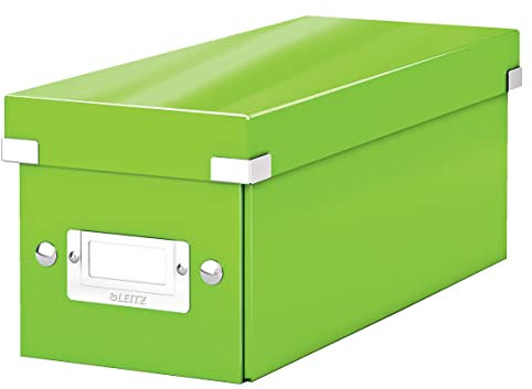 Leitz 60410054 CD Storage Box, Click and Store Range, Green