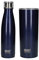 Built Leakproof Water Bottle and Insulated Travel Mug with Lid, Stainless Steel, Midnight Blue, 480 ml/565 ml