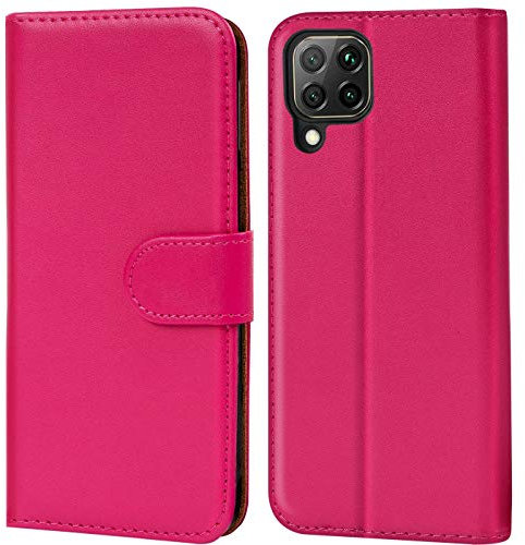 Verco custodia per Huawei P40 Lite, Case per Huawei P40 Lite Cover PU Pelle Portafoglio Protettiva, Rosa
